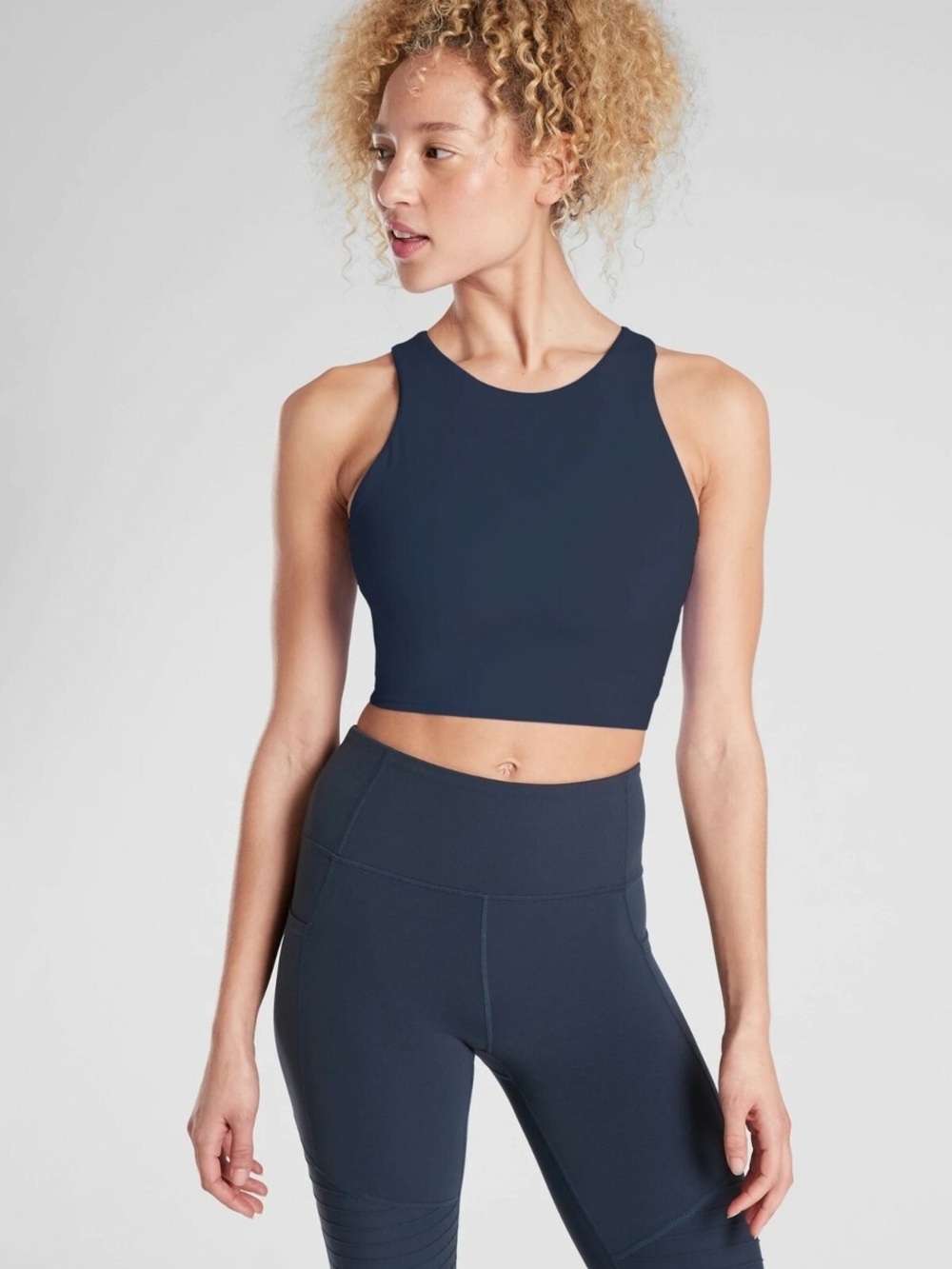 Athleta Conscious Crop A-C Navy